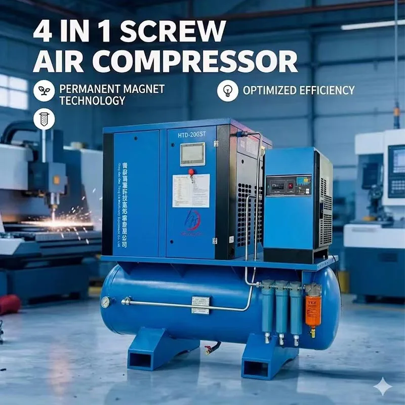 லேசர் வெட்டுவதற்கான 22KW 16 பார் ஏர் கம்ப்ரசர்